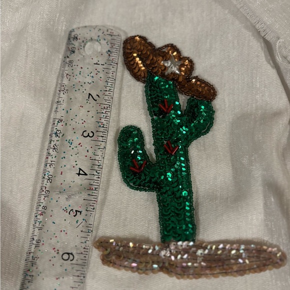 Vintage Sequin Cactus Patch - Picture 4 of 5